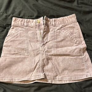 Stylish Lilac Corduroy Skirt